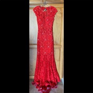 Red Jovani gown